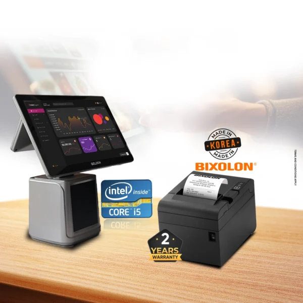 BELDON – CORE i5  TOUCH POS MACHINE WITH CUSTOMER DISPLAY - Image 2