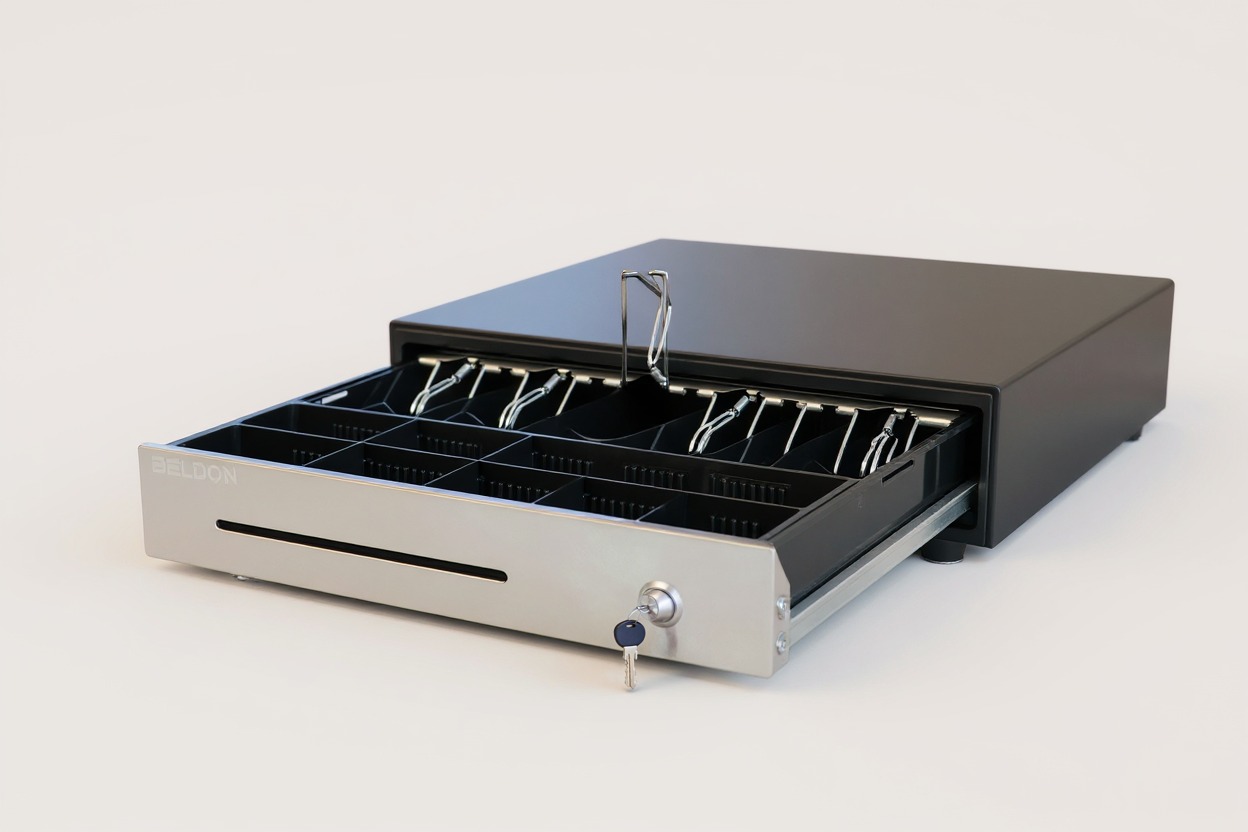 BELDON HEAVY DUTY 5 NOTES AND 8 COINS CASH DRAWER